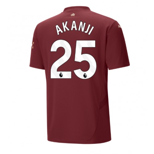 Dres Manchester City Manuel Akanji #25 Rezervni 2024-25 Kratak Rukav